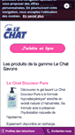 Mobile Screenshot of lechat-savons.fr